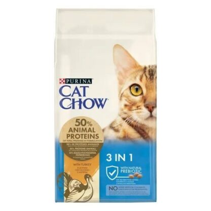 Γατοτροφή Purina Cat Chow 3in1 Ενηλίκων Γαλοπούλα  Βοδινό κρέας 15 kg