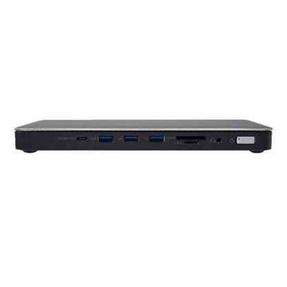 V7 DOCKTB4PT laptop dock/port replicator Wired Thunderbolt 4 Black, Silver - USB Hub