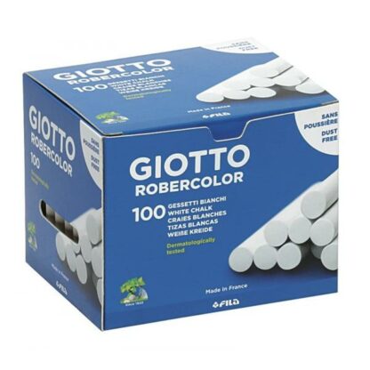 Κιμωλίες Giotto Robercolor Λευκό 16 Μονάδες 100 Τεμάχια