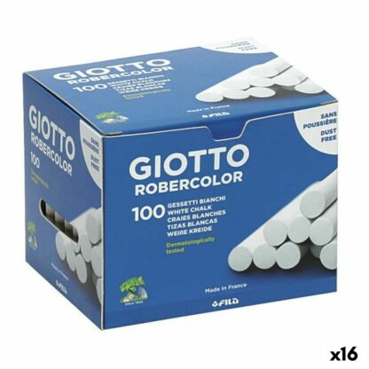 Κιμωλίες Giotto Robercolor Λευκό 16 Μονάδες 100 Τεμάχια