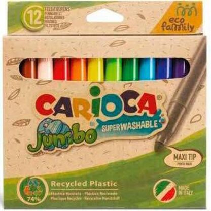 Σετ Μαρκαδόροι Carioca Jumbo Eco Family 24 Τεμάχια Πολύχρωμο (24 Μονάδες)