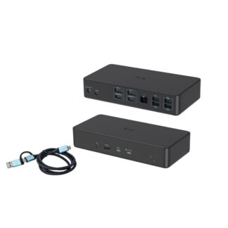 i-tec Gen 2 Pro Thunderbolt 4 Docking Station με HDMI/DisplayPort 4K PD Ethernet και σύνδεση 3 Οθονών Μαύρο