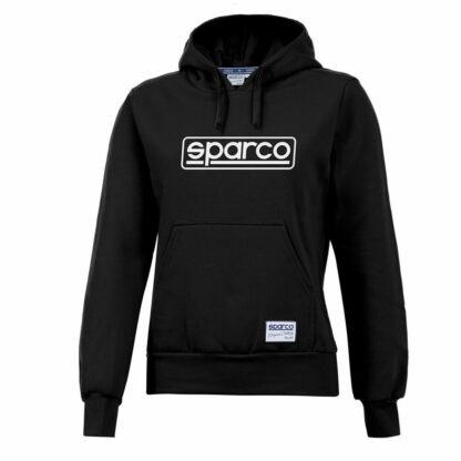 Φούτερ με Κουκούλα Sparco S01316NR2M Μαύρο Γυναίκα