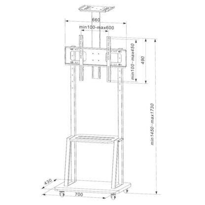 Ρυθμιζόμενη βάση Techly ICA-TR33 32" 70"