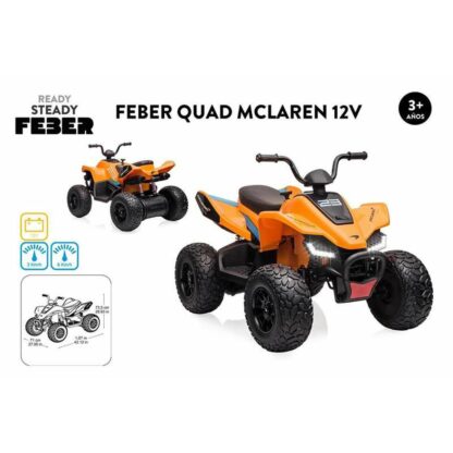 Ηλεκτρικό Quad Feber McLaren MCL 35 Liveries JL212 Πορτοκαλί 12 V