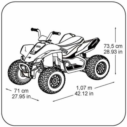 Ηλεκτρικό Quad Feber McLaren MCL 35 Liveries JL212 Πορτοκαλί 12 V