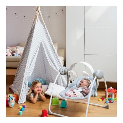 Κουνιστή Καρέκλα Chicco Relax & Play Swing Γκρι Λευκό