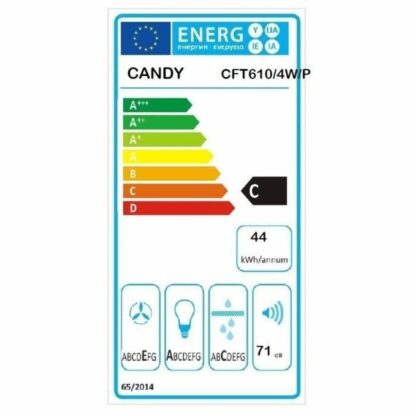 Συμβατικός Απορροφητήρας Candy CFT610/4W/P 60 x 8 x 46 cm Λευκό