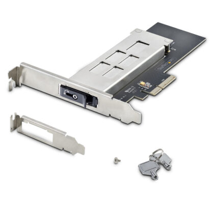 StarTech.com M.2 NVMe SSD to PCIe x4 Mobile Rack/Backplane with Removable Tray for PCI Express Expansion Slot, Tool-less Installation, PCIe 4.0/3.0 Hot-Swap Drive Bay, Key Lock ... - Κάρτα Startech M2-REMOVABLE-PCIE-N1