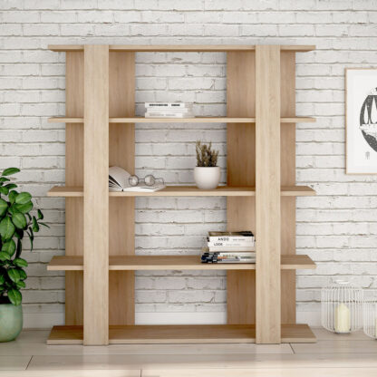 Βιβλιοπωλείο Alexandra House Living Eik Ξύλο MDP 110 x 122 x 29 cm 4 Ράφια