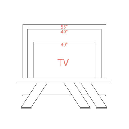 Έπιπλο Τηλεόρασης  Alexandra House Living Diagonal Καφέ 140 x 40 x 34 cm