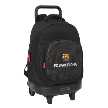 Σχολική Τσάντα με Ρόδες F.C. Barcelona Black Μαύρο 33 x 45 x 22 cm