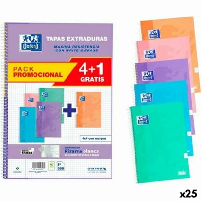 Σημειωματάριο Oxford WRITE&ERASE Pastel Din A4 80 Φύλλα 21,5 x 31,5 cm 5 Τεμάχια (25 Μονάδες)