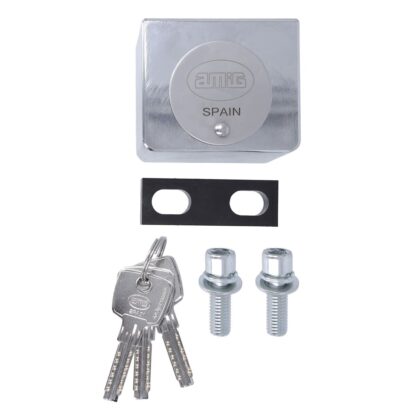 Κλείδωμα AMIG A24542-670 Ορείχαλκος Chrome 6 x 5 cm Παντζούρι Aνώτερο