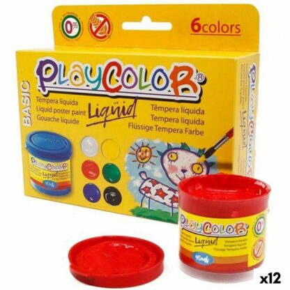 Τέμπερα Playcolor Πολύχρωμο 40 ml (12 Μονάδες)