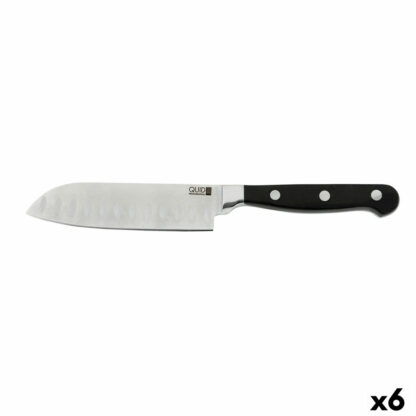 Μαχαίρι Santoku Quid Professional Inox Chef Black Μαύρο Μέταλλο (13 cm) (Pack 10x)