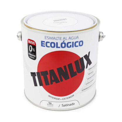 Θεραπεία Titanlux 01t056625 Βάση σμάλτο Στο νερό Λευκό 2,5 L Σατέν 2,5 L