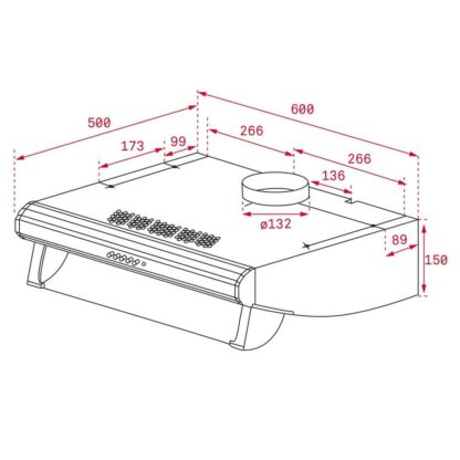 Συμβατικός Απορροφητήρας Teka 60 cm 375 m3/h 73 dB 316 W Λευκό Μαύρο (Ανακαινισμένα B)