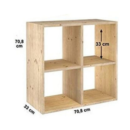 Ράφια Astigarraga 2x2 Dinamic Τζίντζερ (70,8 x 70,8 x 33 cm)