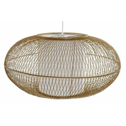 Φωτιστικό Οροφής DKD Home Decor Λευκό Φυσικό Bamboo 40 W 83 x 83 x 40 cm