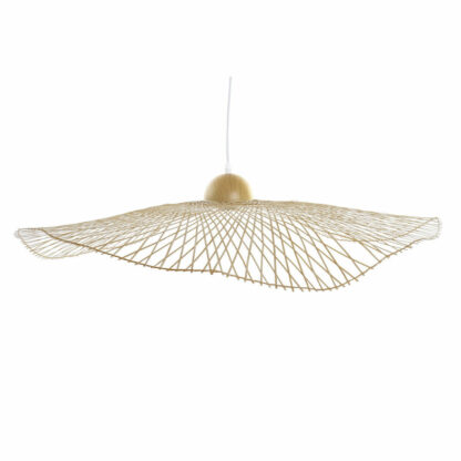 Φωτιστικό Οροφής DKD Home Decor Φυσικό Bamboo Καπέλο Άχυρο 85 x 85 x 17 cm