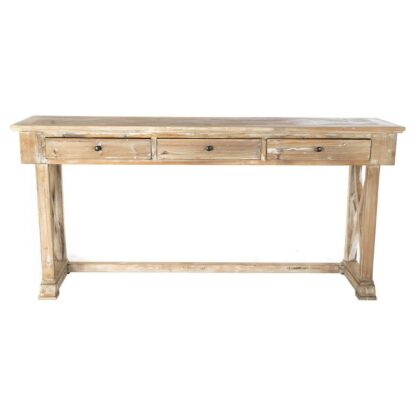 Κονσόλα DKD Home Decor MB-172724 184,5 x 48 x 86 cm Λευκό Ανοιχτό καφέ Τζίντζερ