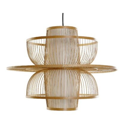 Φωτιστικό Οροφής DKD Home Decor LA-175565 Καφέ Bamboo 25 W 220 V 65 x 65 x 50 cm