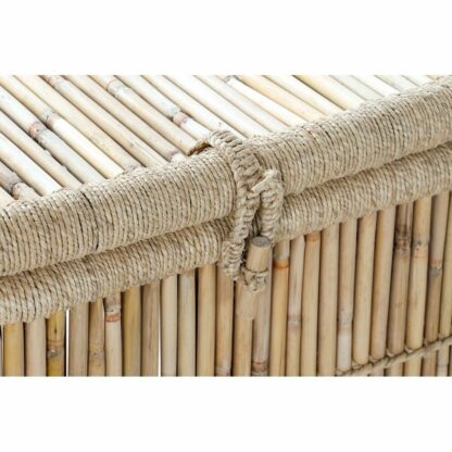 Σετ Καλαθιών DKD Home Decor Φυσικό Bamboo Σχοινί 46 x 46 x 55 cm (2 Τεμάχια)