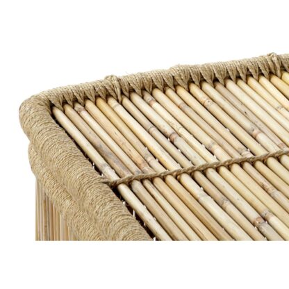 Σετ Καλαθιών DKD Home Decor Φυσικό Bamboo Σχοινί 46 x 46 x 55 cm (2 Τεμάχια)