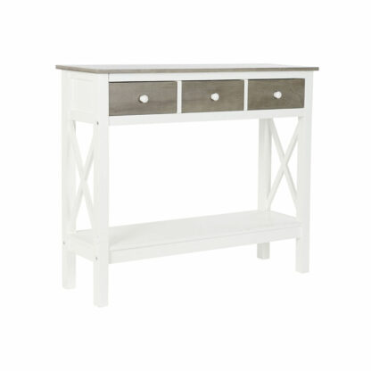 Console DKD Home Decor S3022705 Λευκό Γκρι Λεύκες 100 x 32 x 85 cm