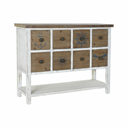 Console DKD Home Decor Λευκό Μαύρο Έλατο 104 x 35 x 80,5 cm