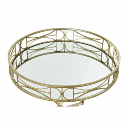 Κονσόλα DKD Home Decor Χρυσό Μέταλλο Καθρέφτης 48,5 x 48,5 x 58,5 cm (x2)