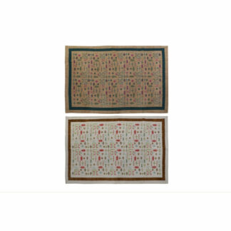 Χαλί DKD Home Decor 120 x 180 x 0,4 cm Μπλε Πορτοκαλί πολυεστέρας Άραβας (x2)