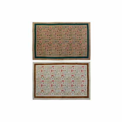 Χαλί DKD Home Decor 160 x 230 x 0,4 cm πολυεστέρας Λευκό Ikat Boho (x2)