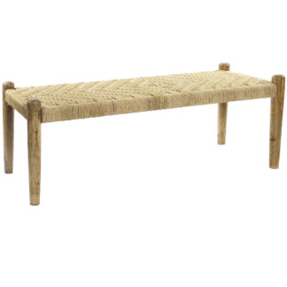 Σκαμπό DKD Home Decor Καφέ Μπεζ Φυσικό Bamboo 100 x 44 x 55 cm 100 x 44 x 54 cm