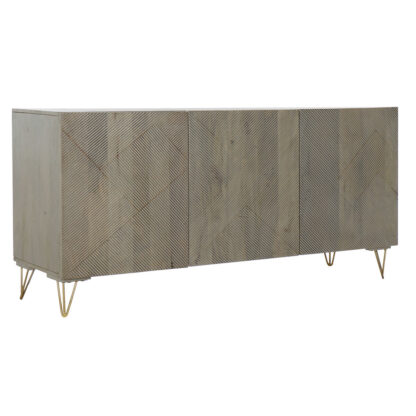 Σκευοθήκη DKD Home Decor Μέταλλο Ξύλο από Μάνγκο (160 x 45 x 75 cm)