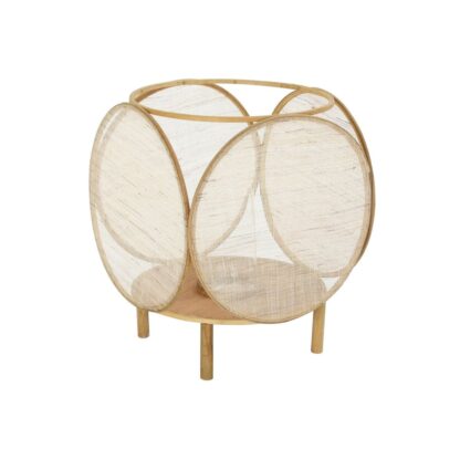 Lanterne DKD Home Decor Καφέ Φυσικό Bamboo Κρυστάλλινο Ανατολικó 42 x 42 x 55 cm