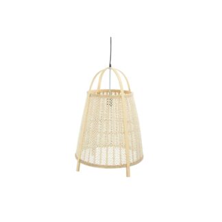 Φωτιστικό Οροφής DKD Home Decor Λευκό Φυσικό Bamboo 40 W 83 x 83 x 40 cm