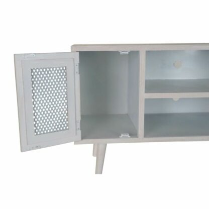 Έπιπλο Τηλεόρασης Home Decor Λευκό Ξύλο MDF (110 x 61 x 41 cm)