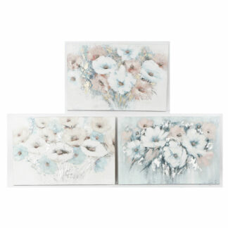 Πίνακας DKD Home Decor 99,5 x 3,5 x 99,5 cm Βάζο Shabby Chic (x2)