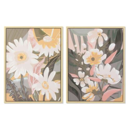 Πίνακας DKD Home Decor 60 x 4 x 80 cm Blomster Σκανδιναβικός (x2)