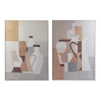 Πίνακας DKD Home Decor 83 x 4,5 x 122,5 cm Βούδας Ανατολικó (x2)