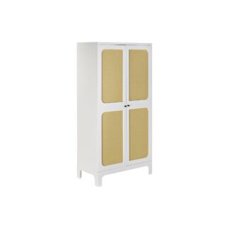 Ντουλάπι DKD Home Decor 80 x 38 x 160 cm Έλατο Φυσικό Μαύρο