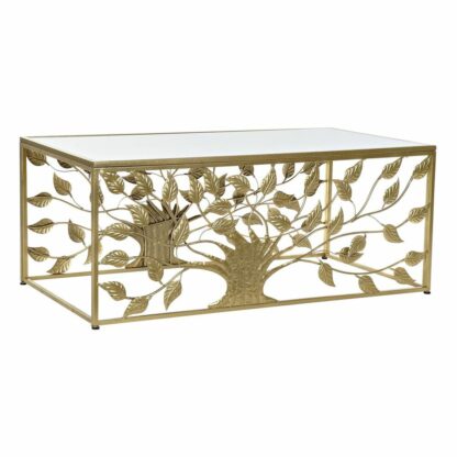 Τραπεζάκι Καφέ DKD Home Decor Μέταλλο Καθρέφτης 110 x 60 x 46 cm