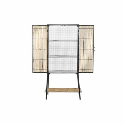 Σκευοθήκη DKD Home Decor Μαύρο Φυσικό Μέταλλο 65 x 35 x 130,5 cm