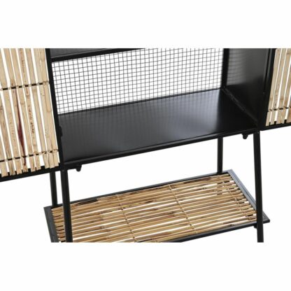 Σκευοθήκη DKD Home Decor Μαύρο Φυσικό Μέταλλο 65 x 35 x 130,5 cm