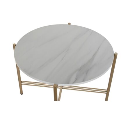 Κονσόλα DKD Home Decor Χρυσό Μέταλλο Μάρμαρο 65 x 65 x 45 cm