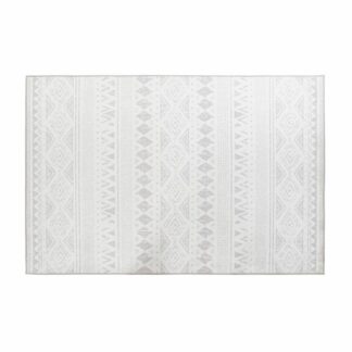 Χαλί DKD Home Decor Scandi Λευκό Ανοιχτό καφέ Γιούτα (120 x 180 x 1 cm)