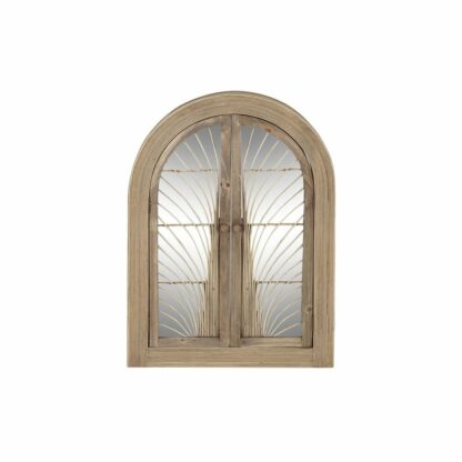 Τοίχο καθρέφτη DKD Home Decor Φυσικό Καφέ ρατάν (61 x 4 x 84 cm) (61 x 5 x 85 cm)