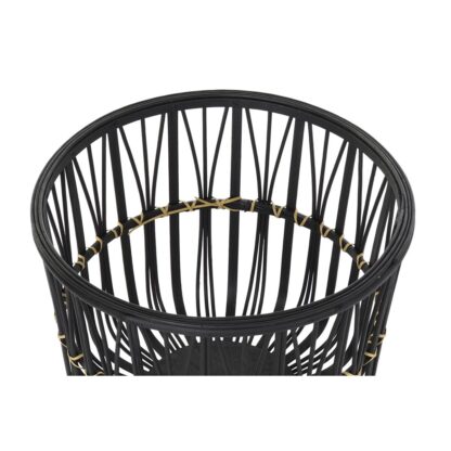 Σετ από Γλάστρες DKD Home Decor Μαύρο Bamboo Αποικιακό 36 x 36 x 78 cm (x2)